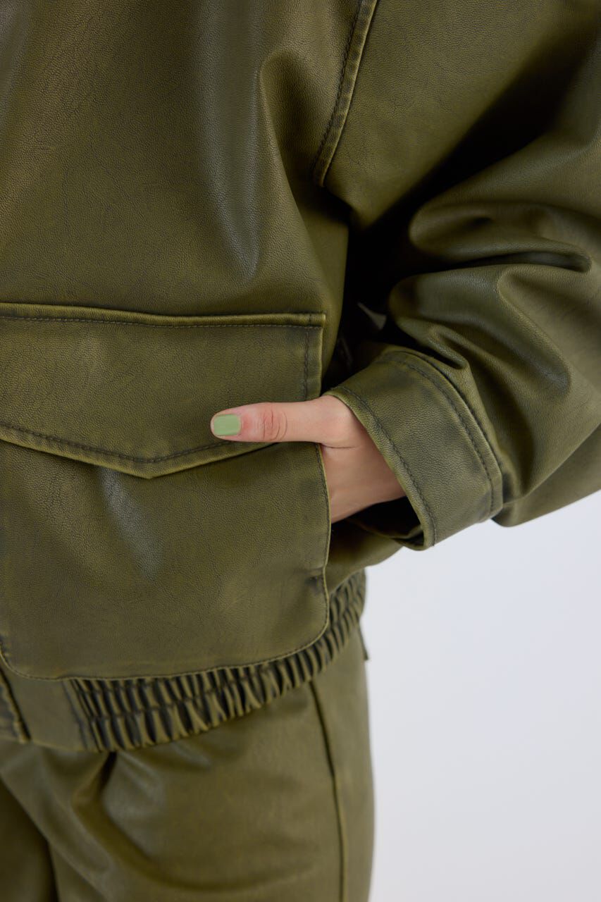 RODEO CROWNS「ヴィンテージフェイクレザーブルゾン」|その他|