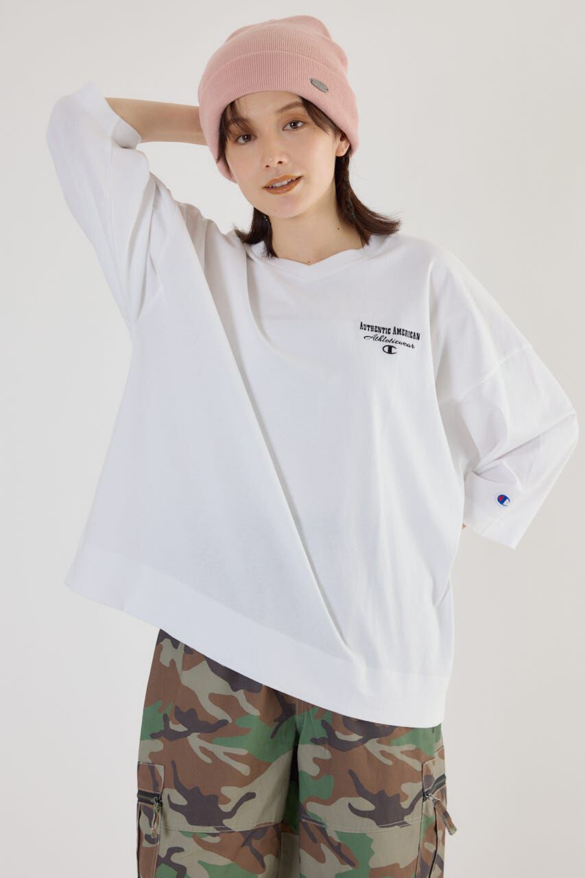 RODEO CROWNS「Champion Vネック7分袖トップス」|パーカー|