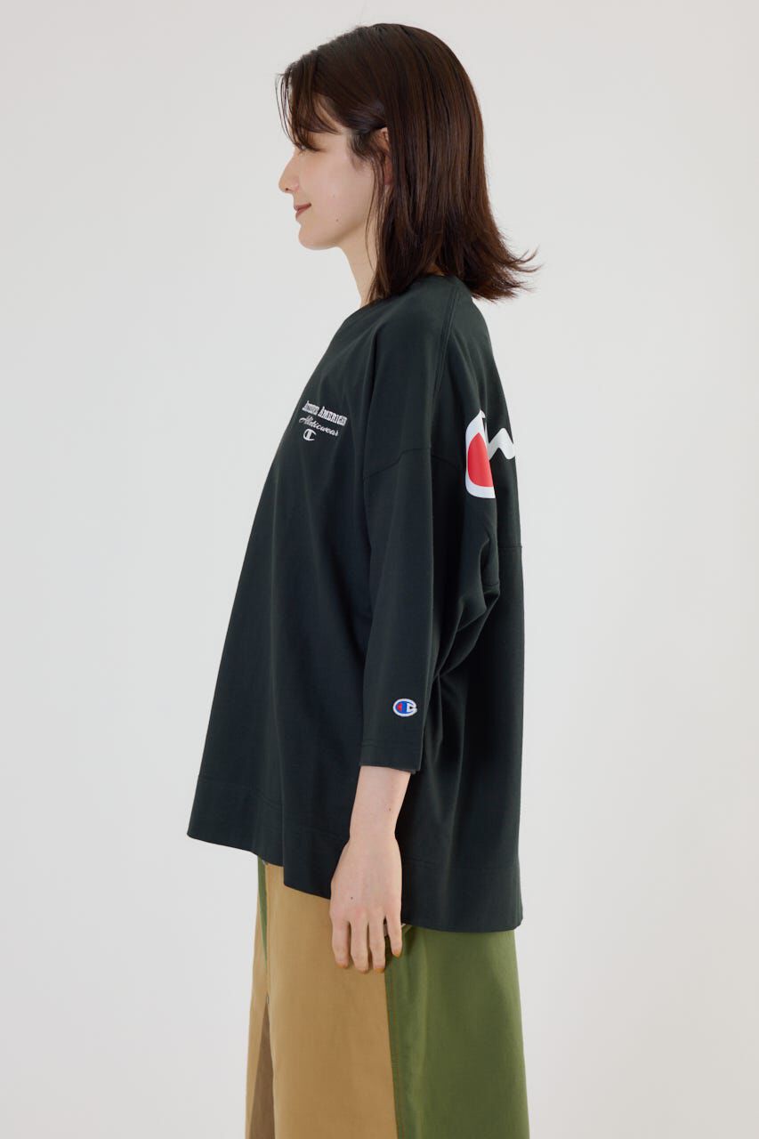 RODEO CROWNS「Champion Vネック7分袖トップス」|パーカー|