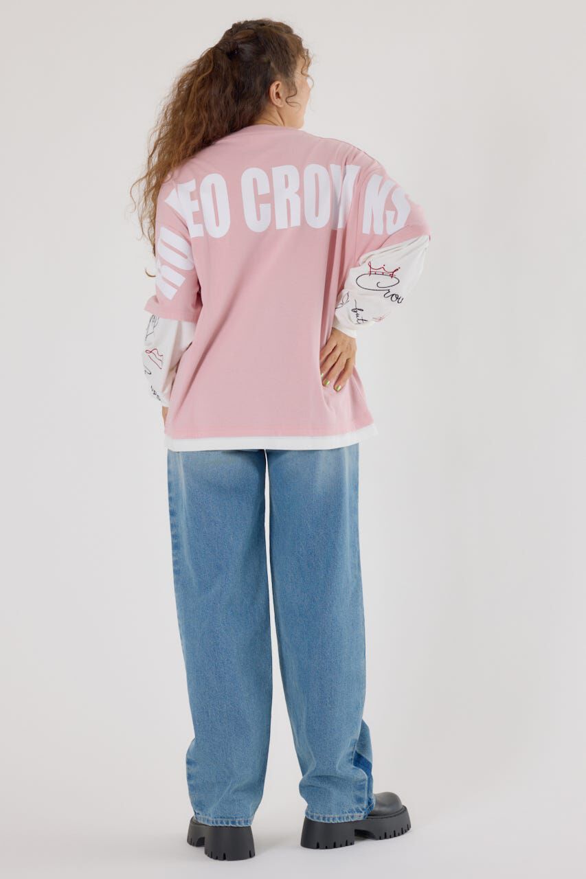 RODEO CROWNS「オーバーロゴレイヤードロングスリーブTシャツ」|Tシャツ・カットソー|