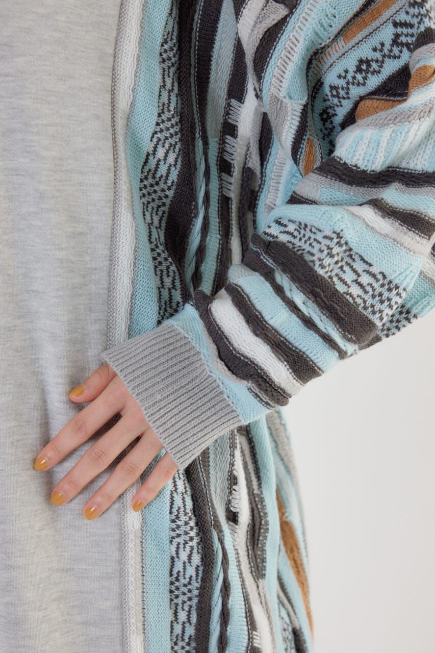 RODEO CROWNS「3D マルチカラーニットドッキングチュニック」|ニット・セーター|