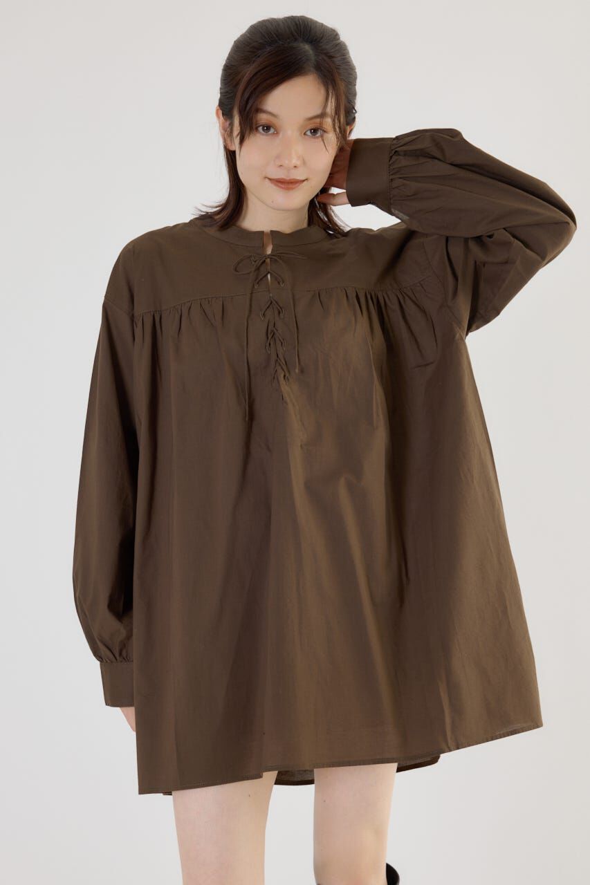 RODEO CROWNS「レースアップ2WAYブラウス」|シャツ・ブラウス|