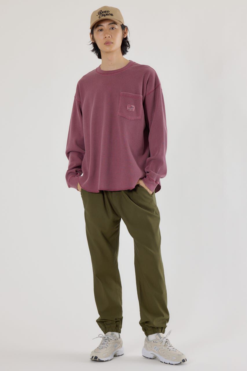 RODEO CROWNS「ピグメントワッフルトップス」|Tシャツ・カットソー|