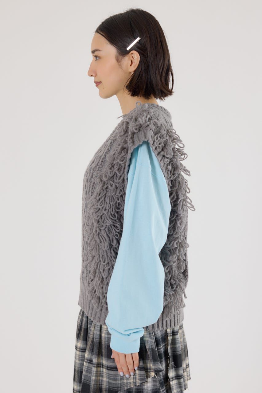 RODEO CROWNS「ケーブルニットベスト」|ニット・セーター|