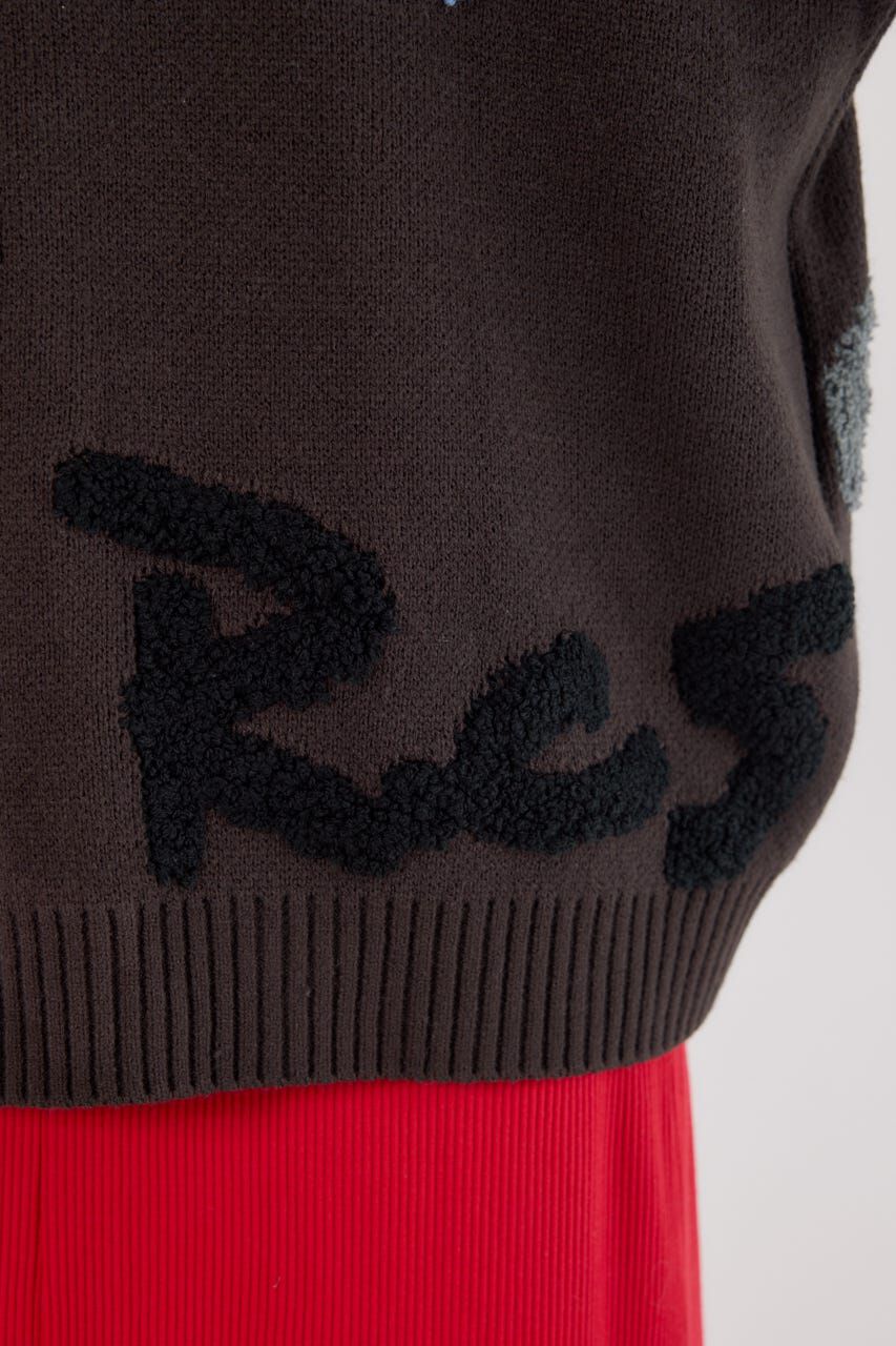 RODEO CROWNS「LETTER LOGOニットカーディガン」|カーディガン|