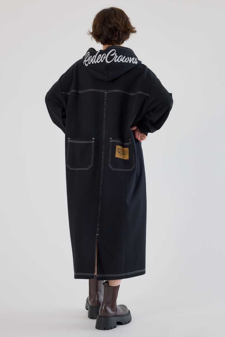 RODEO CROWNS「RCSカラーステッチパーカーワンピース」|ワンピース|