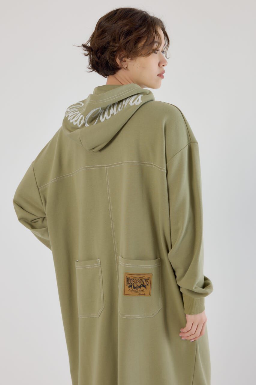 RODEO CROWNS「RCSカラーステッチパーカーワンピース」|ワンピース|