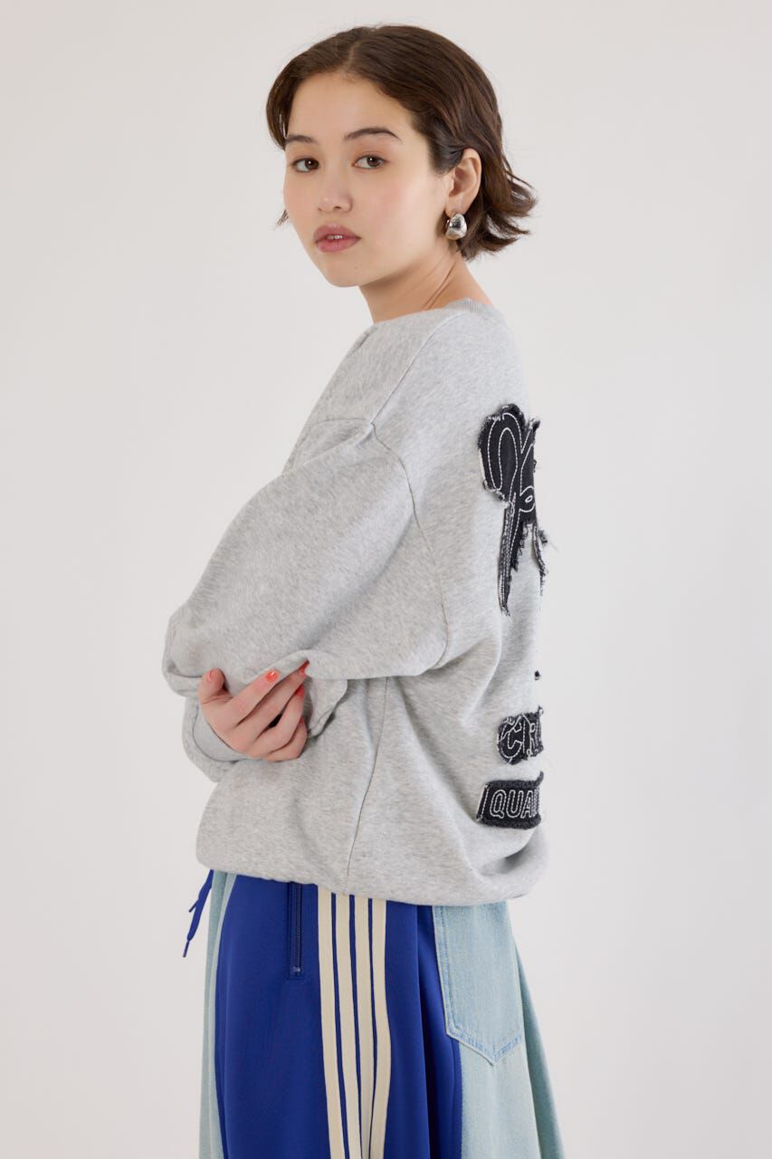 RODEO CROWNS「ロゴデニムパッチスウェットトップス」|パーカー|