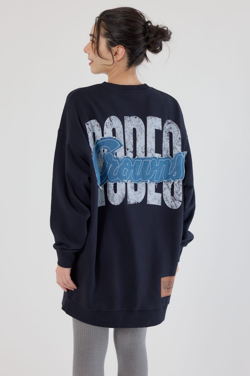RODEO CROWNS「グランジロゴデニムアップリケワンピース」|ワンピース|
