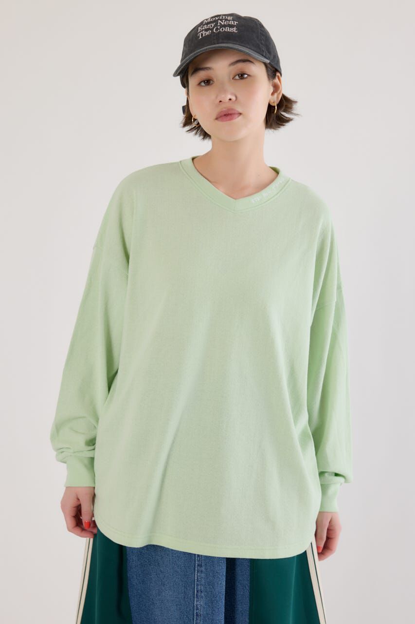 RODEO CROWNS「梨地VネックロングスリーブTシャツ」|Tシャツ・カットソー|