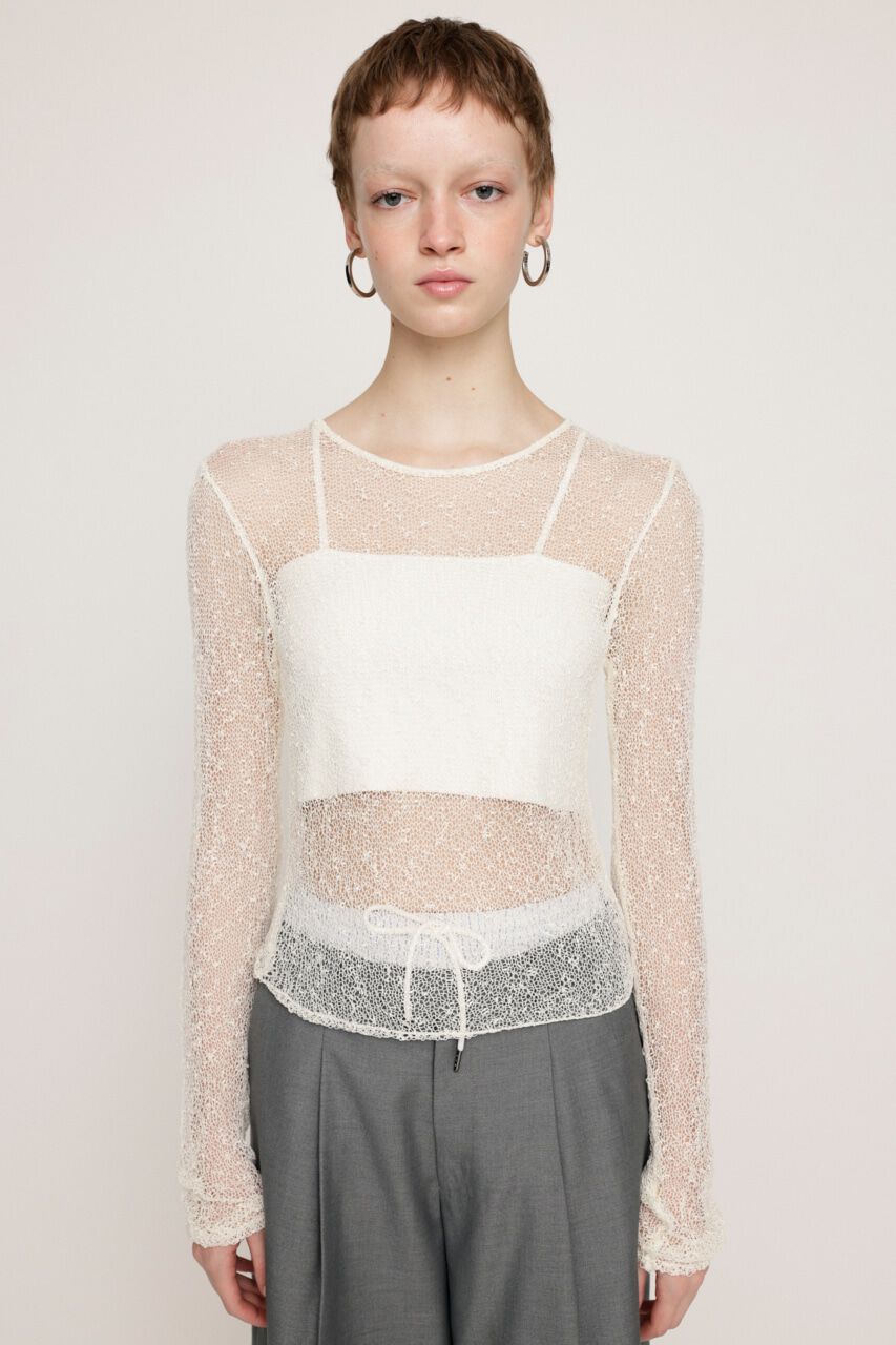 SLY「NEP SHEER KNIT トップス」|ニット・セーター|