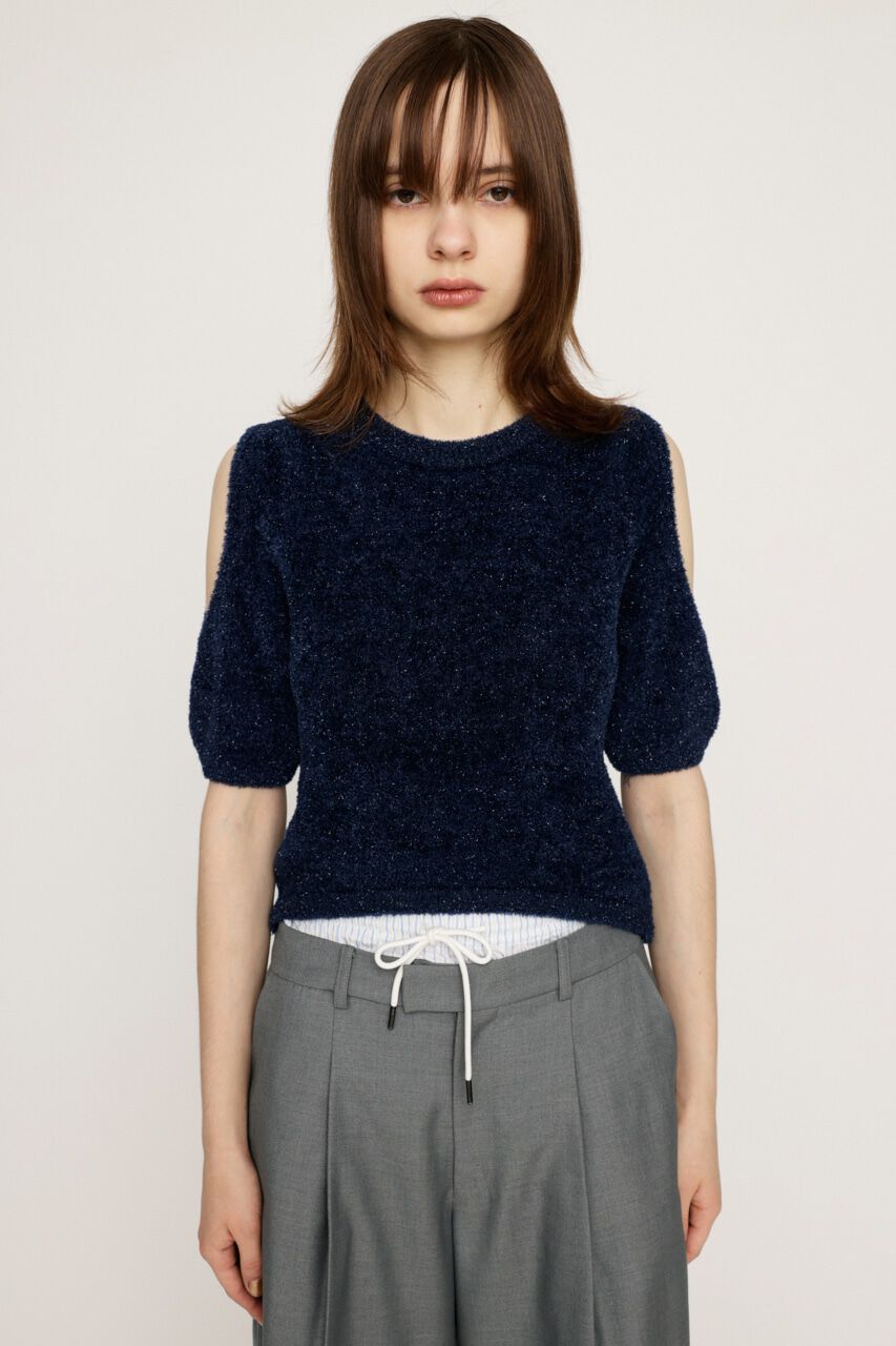 SLY「SHAGGY CUTOUT トップス」|ニット・セーター|
