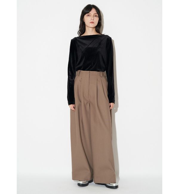 ELENDEEK「TUCK WIDE REG PT」|その他|モカ