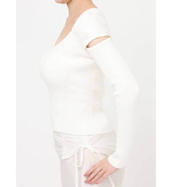 RESEXXY「スリーブオープンニットトップス」|ニット・セーター|