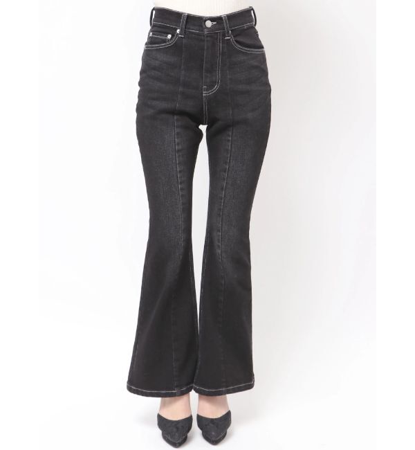 RESEXXY「スタイルメイクフレアデニムパンツ」|デニム|