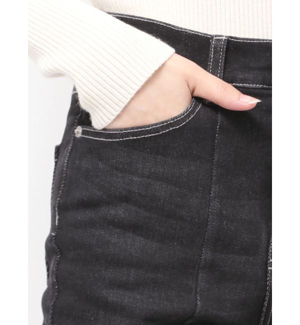 RESEXXY「スタイルメイクフレアデニムパンツ」|デニム|