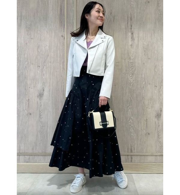 MERCURYDUO「フェイクレザーコンパクトライダースジャケット」|ライダースジャケット|