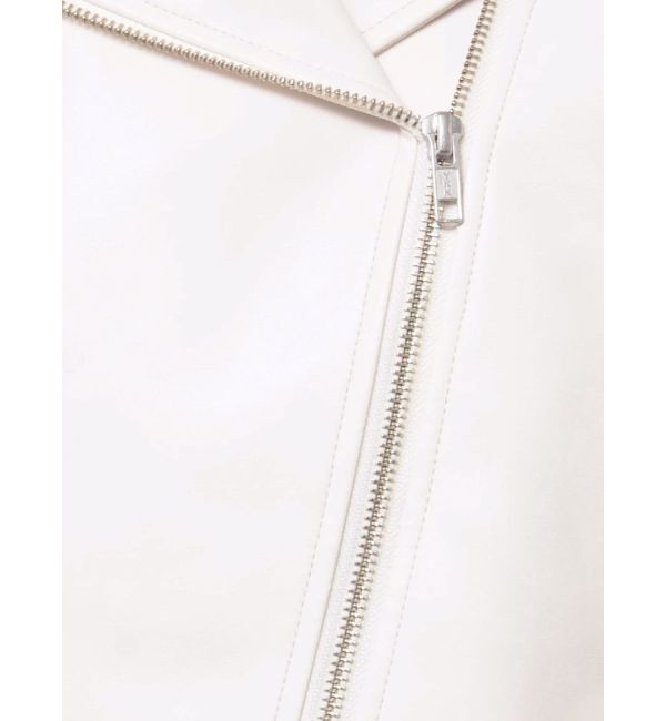 MERCURYDUO「フェイクレザーコンパクトライダースジャケット」|ライダースジャケット|