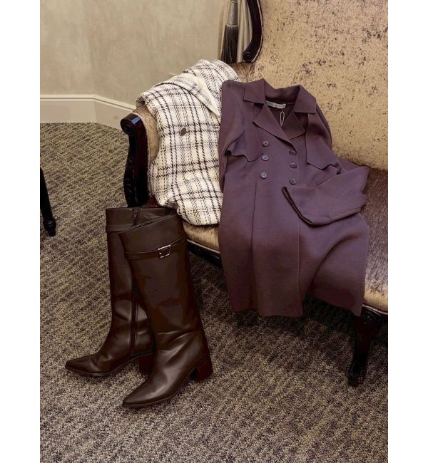 MERCURYDUO「ベルテッドロングブーツ」|ロングブーツ|