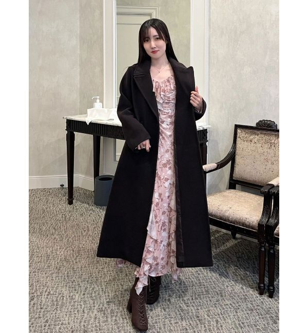 MERCURYDUO「チュールラッフルヘムワンピース」|ワンピース|