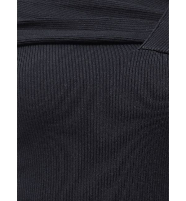 MERCURYDUO「アシメドレープコンパクトニット」|ニット・セーター|