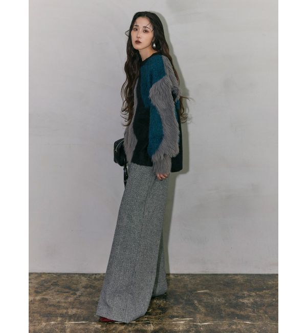 MURUA「【YUKKOコラボ】MIXヤーンチュニックニット」|ニット・セーター|