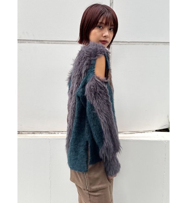 MURUA「【YUKKOコラボ】MIXヤーンチュニックニット」|ニット・セーター|