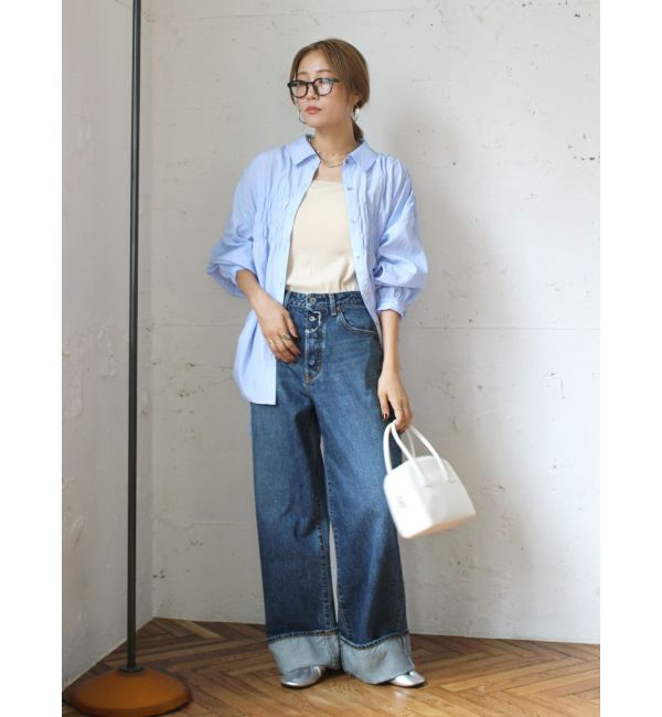 Ungrid「ロールアップルーズデニム」|デニム|