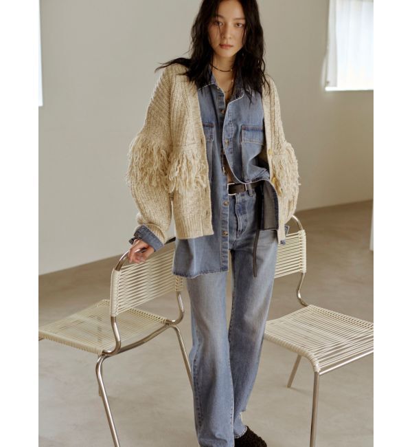 Ungrid「ヴィンテージルーズストレートデニム」|デニム|