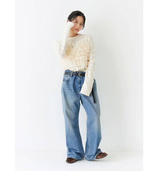 Ungrid「ヴィンテージルーズストレートデニム」|デニム|