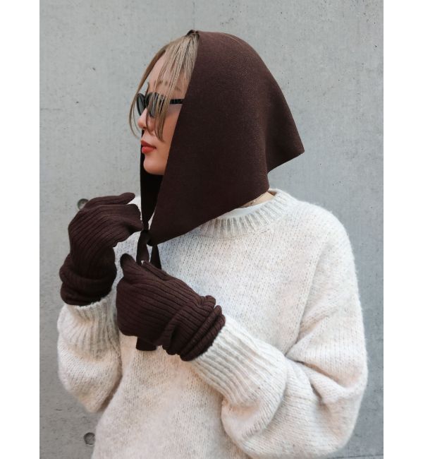 Ungrid「ニットスカーフミトンセット」|手袋|