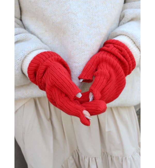 Ungrid「ニットスカーフミトンセット」|手袋|