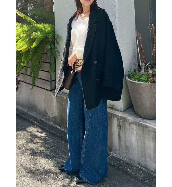 LAGUNAMOON「パッチポケットセミワイドデニムパンツ」|デニム|