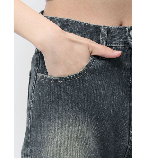 GYDA「ハイウエスト2WAY Symmetry GYDA INNER CONNECTデニムパンツ」|デニム|