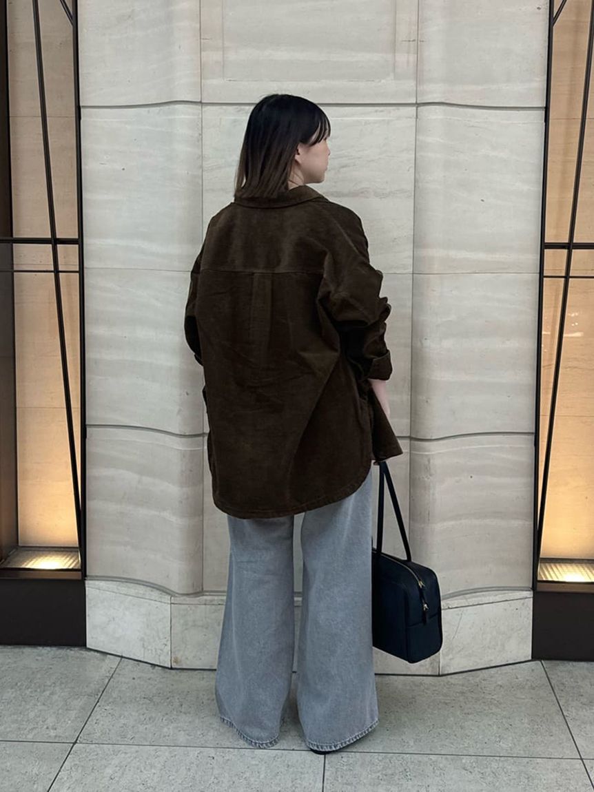 Mila Owen「パッチポケットデザインバギーデニムパンツ」|デニム|