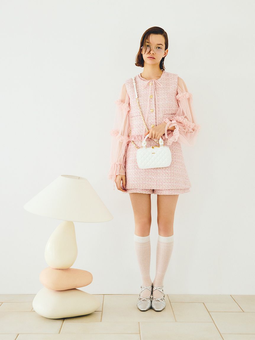 FURFUR「チュールフリルボレロ」|カーディガン|