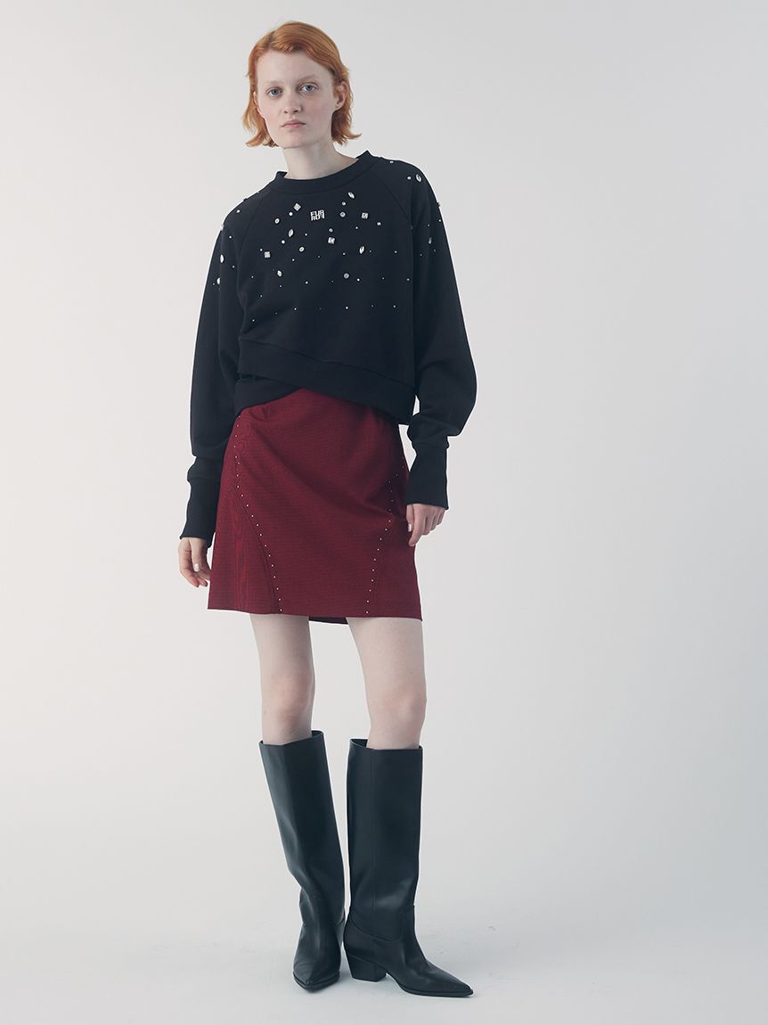 FURFUR「スタッズデザインミニスカート」|スカート|