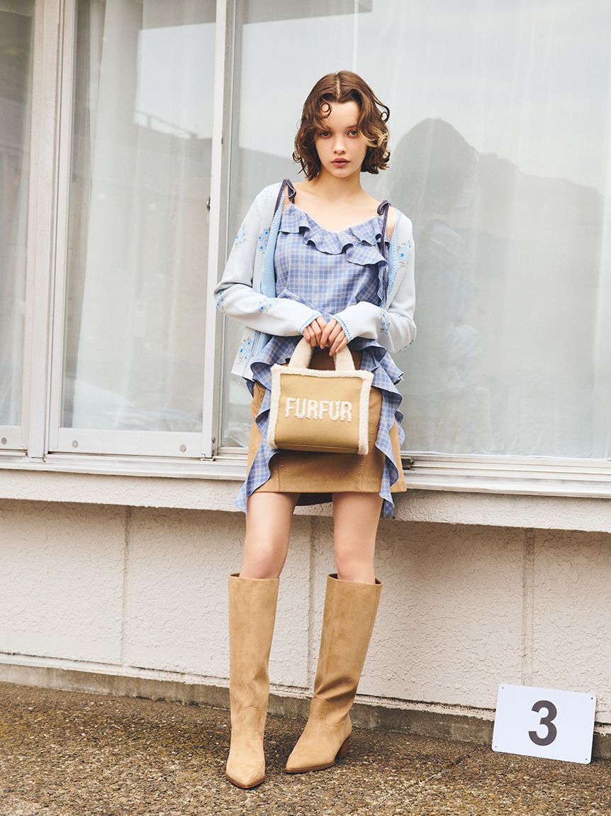 FURFUR「スタッズデザインミニスカート」|スカート|