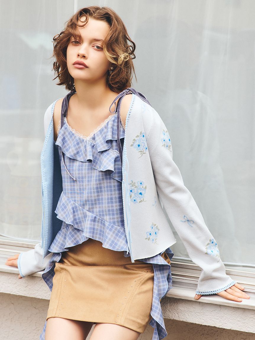 FURFUR「フリルキャミトップス」|キャミソール|LBLU