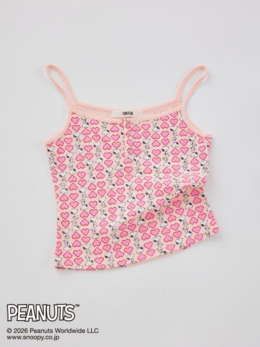 FURFUR「スヌーピーコラボ総柄キャミソール」|キャミソール|