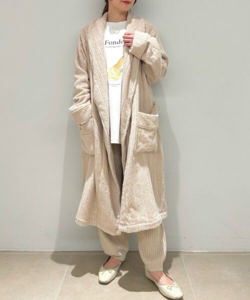 gelato pique「【UNISEX】タオルローブ」|ルームウェア|BEG