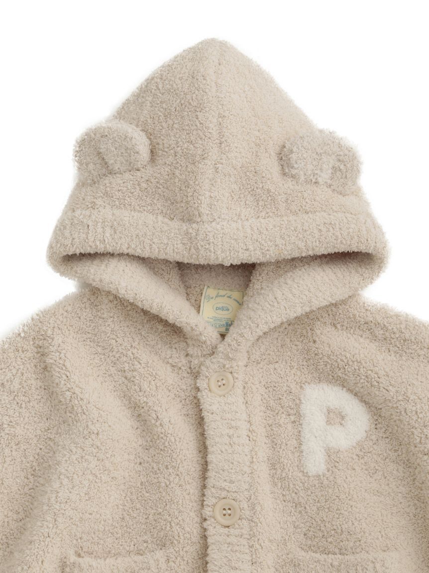 GELATO PIQUE KIDS & BABY「【ラッピング済み】【BABY】ベアポンチョ&スタイ2点セット ギフトBOX」|その他ベビー用品|