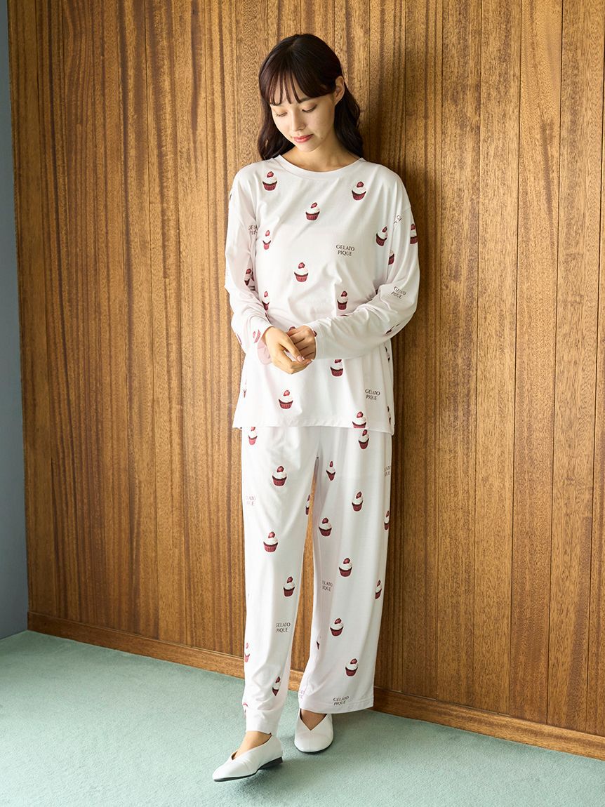 gelato pique「モチーフ3柄ロングパンツ」|ルームウェア|