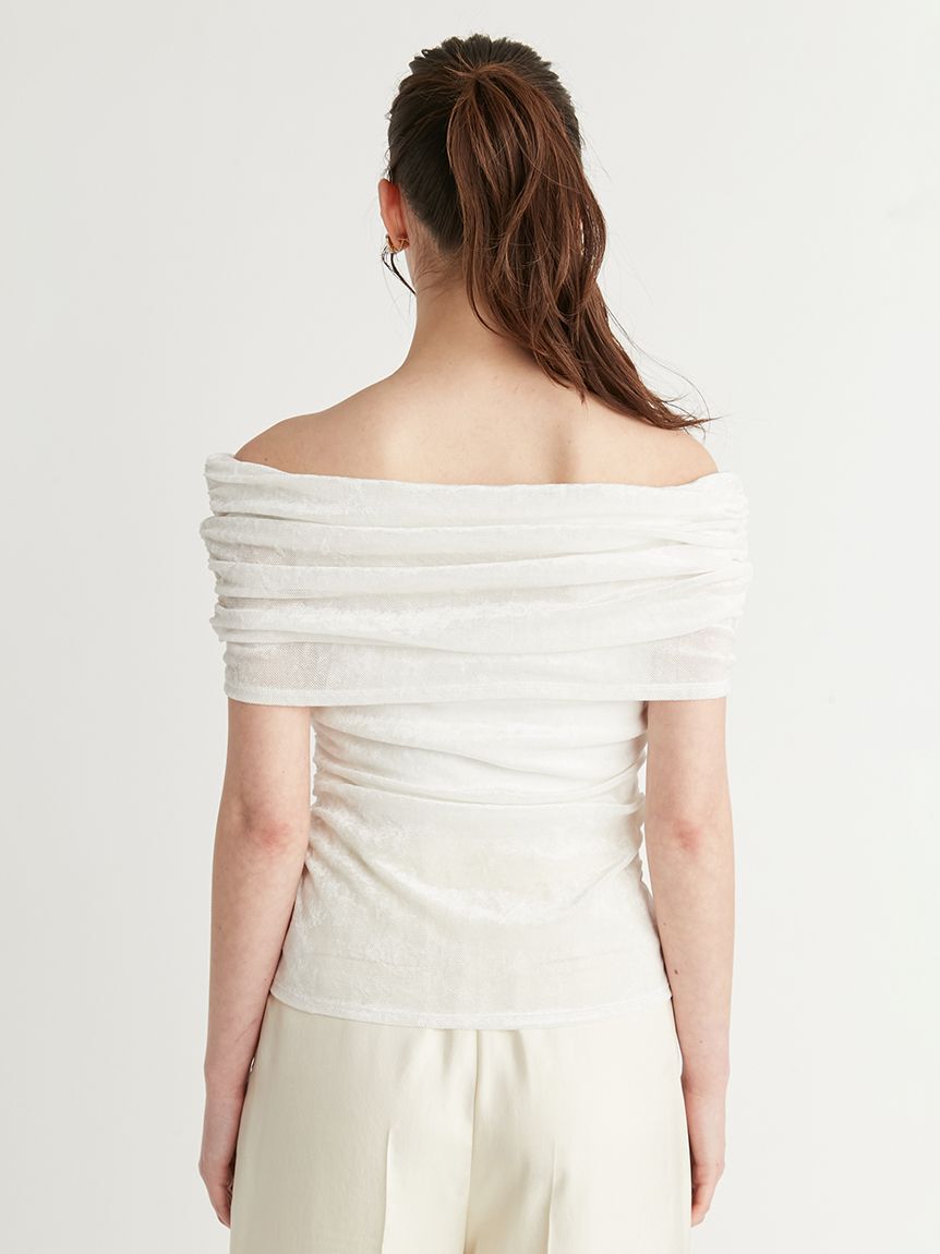 CELFORD「オフショルチュールベロアトップス」|Tシャツ・カットソー|