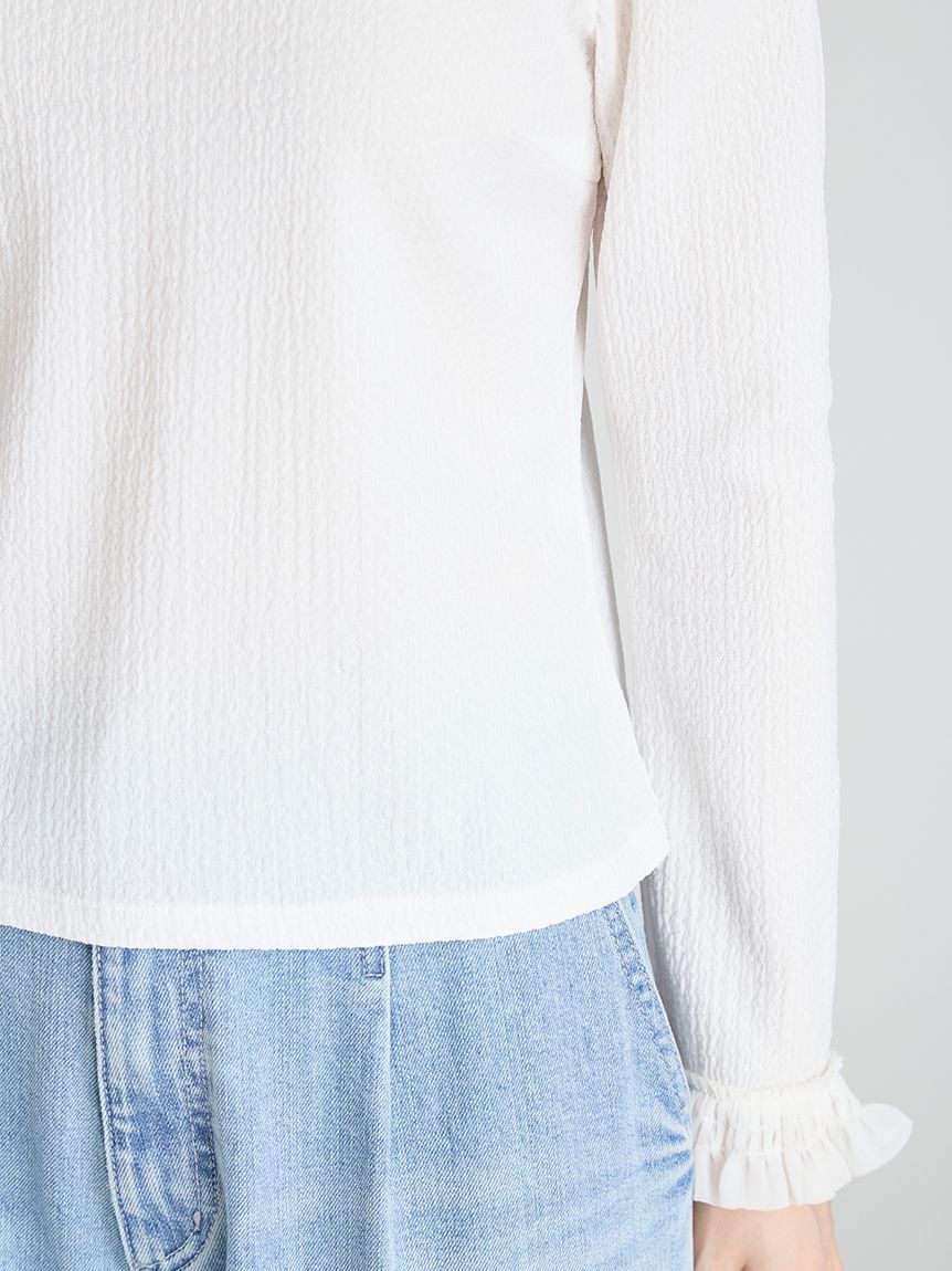 CELFORD「シャーリングカットソートップス」|Tシャツ・カットソー|