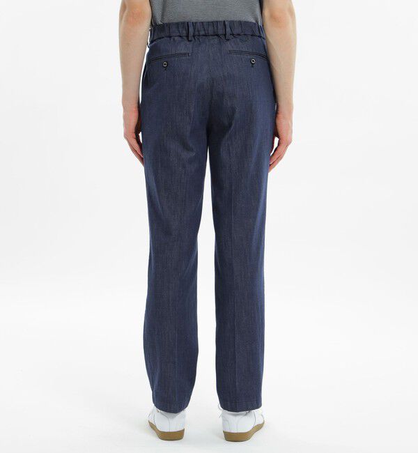 MACKINTOSH PHILOSOPHY「テクノツイル/デニム ワンタック エラスティックパンツ」|デニム|