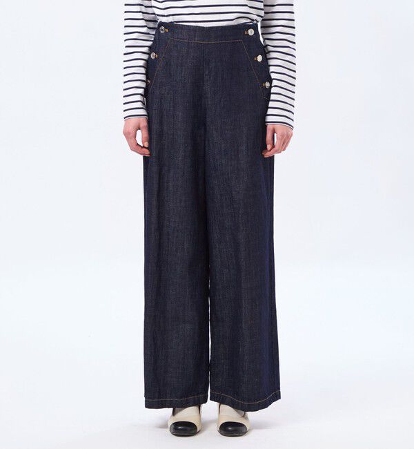 MACKINTOSH PHILOSOPHY「【LEE4月号/蛯原友里さん着用】コットンリネンデニムマリンパンツ」|デニム|