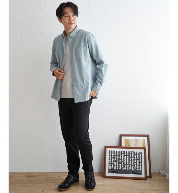 ikka「【吸水速乾】イージーケアオックスボタンダウンシャツ」|シャツ・ブラウス|