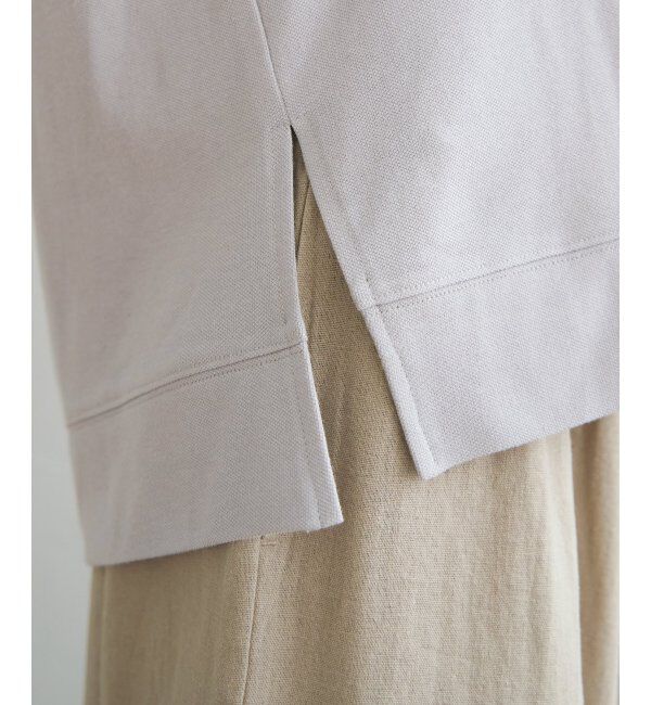 ikka「コットンUSA鹿の子パーカー」|パーカー|