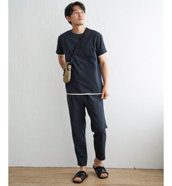 ikka「【セットアップ対応】イージーケアリネンライクアンクルパンツ」|その他|